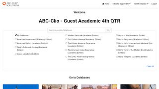 
                            4. ABC-CLIO Databases - Username