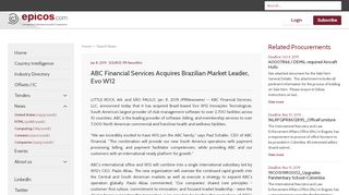 
                            5. ABC Financial Services Acquires Brazilian Market Leader ...