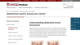 
                            8. Abdominal Aortic Aneurysm - UChicago Medicine
