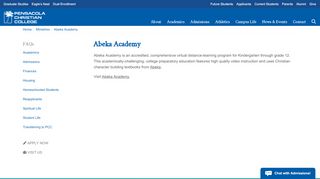 
                            7. Abeka Academy · Pensacola Christian College