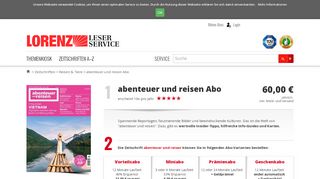 
                            7. abenteuer und reisen Abo - hier günstig und sicher …