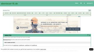 
                            7. Abenteuer18.de has four name servers and one IP …