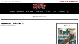 
                            7. Abercrombie & Fitch catalog – Knife Magazine