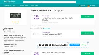 
                            10. Abercrombie & Fitch Coupons & Promo Codes …