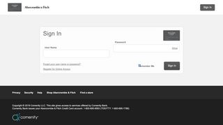 
                            2. Abercrombie & Fitch Credit Card - Sign In - Comenity