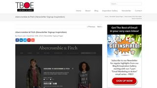 
                            3. Abercrombie & Fitch (Newsletter Signup …