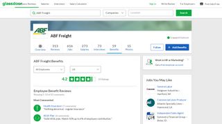 
                            7. ABF Freight Employee Benefits and Perks | Glassdoor