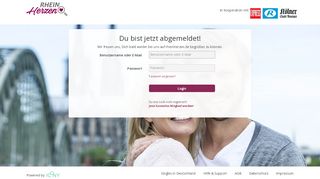 
                            2. Abgemeldet bei rheinherzen.de