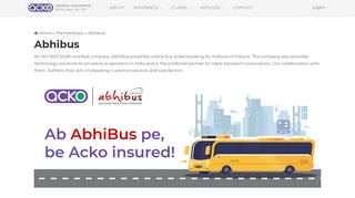 
                            2. Abhibus - Acko Insurance