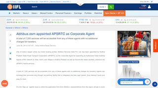 
                            6. Abhibus.com appointed APSRTC as Corporate Agent