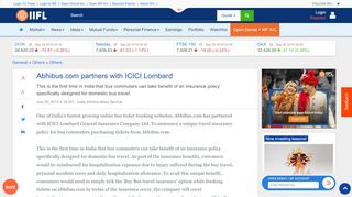 
                            3. Abhibus.com partners with ICICI Lombard