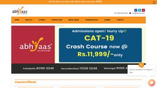 
                            1. Abhyaas - Leader in CLAT,GRE,IELTS,CAT coaching