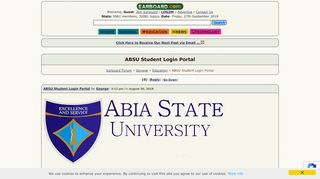 
                            8. Abia State University (ABSU) Student Login Porta - Earboard