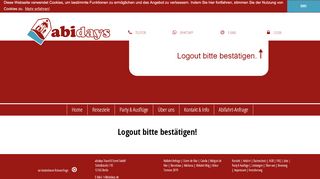 
                            2. Abifahrt online buchen: Abifahrt 2020 LOGOUT ... - abidays