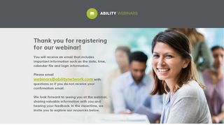 
                            9. ABILITY Network Webinars