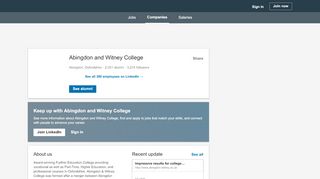 
                            5. Abingdon and Witney College | LinkedIn