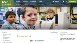 
                            7. Abiqua Academy - NWAIS