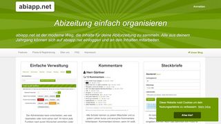 
                            1. Abizeitung einfach organisieren – abiapp.net