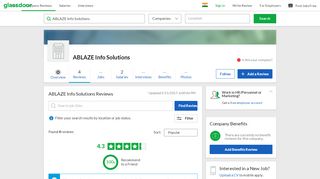 
                            9. ABLAZE Info Solutions Reviews | Glassdoor.co.in