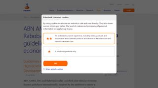 
                            9. ABN AMRO, ING and Rabobank launch finance guidelines for ...