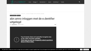 
                            9. Abn Amro inloggen met de e.dentifier uitgelegd …