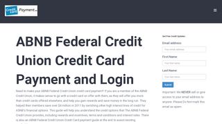 
                            5. ABNB Federal Credit Union Credit Card Payment - Login ...