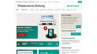 
                            9. Abo & Service - Süddeutsche Zeitung und SZ Plus ...