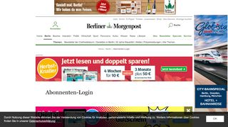 
                            1. Abonnenten-Login - Berlin - Berliner Morgenpost