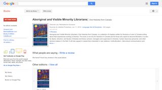 
                            4. Aboriginal and Visible Minority Librarians: Oral Histories from Canada