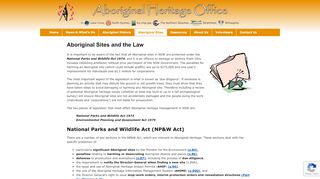 
                            7. Aboriginal Sites and the Law - Aboriginal Heritage Office