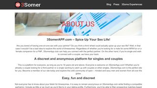 
                            2. About 3Somer - #1 Threesome Dating App For Couples ...