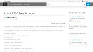 
                            2. About A360 Free Account | Search - Autodesk