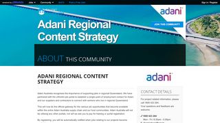 
                            2. About - Adani Regional Content Strategy - Adani Australia