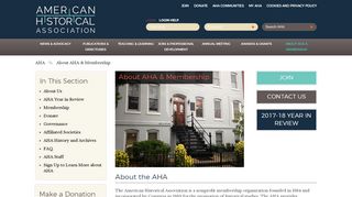 
                            6. About AHA & Membership - American Historical Association