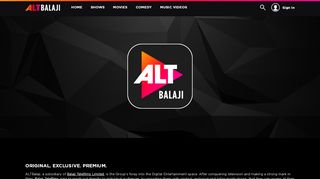 
                            1. About ALTBalaji