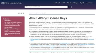 
                            8. About Alteryx License Keys - Alteryx Help and Documentation