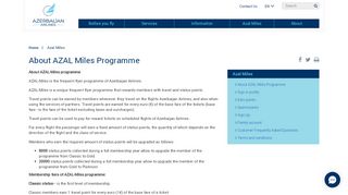 
                            1. About AZAL Miles Programme - Azerbaijan Airlines