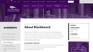 
                            3. About Blackboard - Ellsworth Community College