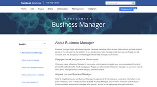 
                            9. About Business Manager | Facebook Ads Help Center