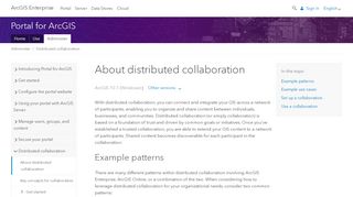 
                            4. About distributed collaboration—Portal for ArcGIS (10.7 and 10.7.1 ...