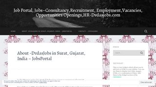 
                            3. About -DvdasJobs in Surat, Gujarat, India – JobsPortal – Job Portal ...