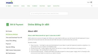 
                            4. About eBill | Maxis