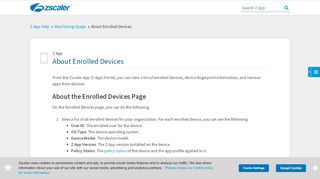 
                            9. About Enrolled Devices | Zscaler