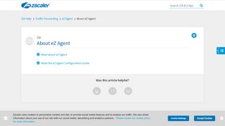 
                            3. About eZ Agent | Zscaler