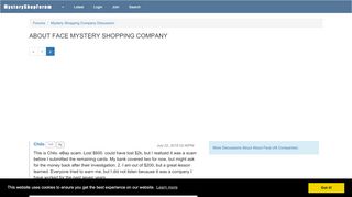 
                            3. ABOUT FACE MYSTERY SHOPPING COMPANY