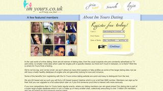 
                            5. About I'm Yours UK Dating Site