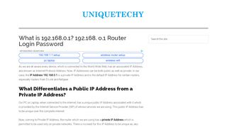 
                            7. About Ip Address192.168.0.1? 192.168. o1 Router …