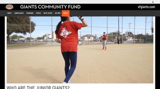 
                            1. About Junior Giants | Giants Community Fund | …