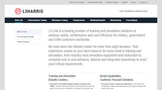 
                            8. About - L3 Link Training & Simulation - L3 Technologies