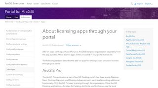 
                            8. About licensing apps through your portal - ArcGIS Enterprise